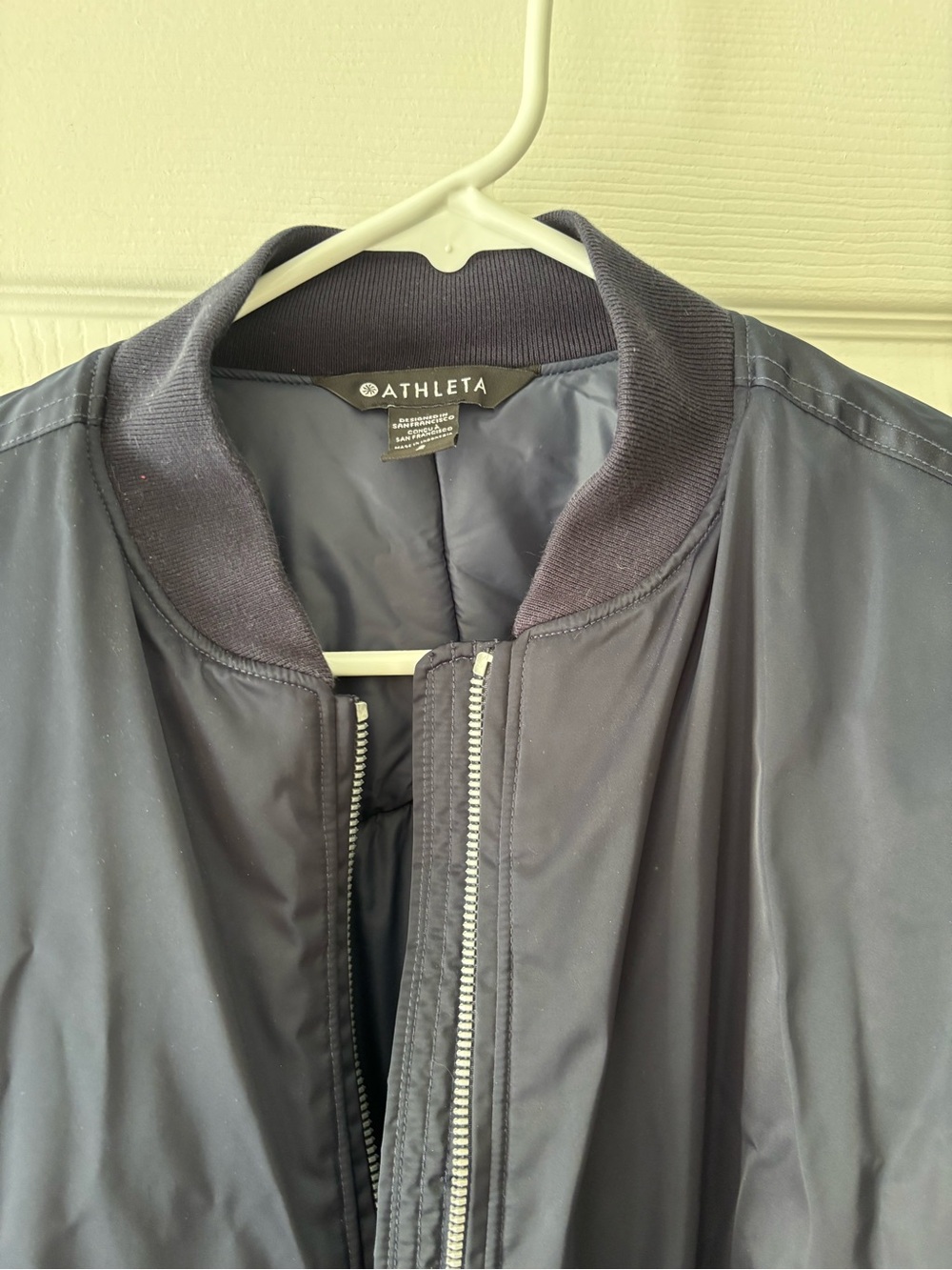 Athleta Navy Bomber Jacket